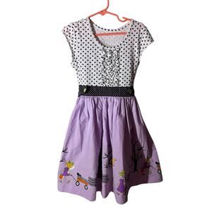 Eleanor Rose Halloween Trick Or Treat Costume Parade Purple 6/7 Girls Dress